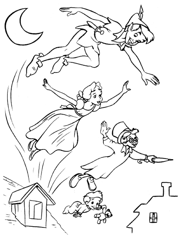 Plansa de colorat cu Peter Pan 8 33